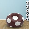 Biggie Bean Bag 2XL Bean Bag Chair with Beans Filled-Perfect for Living Room,Bedroom,Study-Sale Design(Regular-Maroon White)-Faux Leather