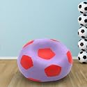 Biggie Bean Bag 2XL Bean Bag Chair with Beans Filled-Perfect for Living Room,Bedroom,Study-Sale Design(Regular-Lavender Red)-Faux Leather