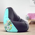 Biggie Bean Bag 2XL Bean Bag Chair with Beans Filled-Perfect for Living Room,Bedroom,Study-Sale Design(Printed - Luneyy Toons-Luneyy Toonslt-16-Indg)-Faux Leather