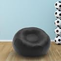 Biggie Bean Bag 2XL Bean Bag Chair with Beans Filled-Perfect for Living Room,Bedroom,Study-Sale Design(Regular-Black)-Faux Leather