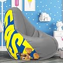 Biggie Bean Bag 2XL Bean Bag Chair with Beans Filled-Perfect for Living Room,Bedroom,Study-Sale Design(Printed - PWA Ptrol -PWA Ptrol - Artwork-9)-Faux Leather