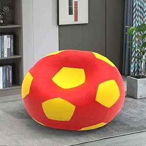 biggie bean bag 3xl bean bag chair with beans filled-perfect for living roombedroomstudy-sale designregular-red yellow-faux leather
