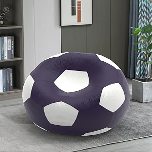 biggie bean bag 3xl bean bag chair with beans filled-perfect for living roombedroomstudy-sale designregular-indigo white-faux leather