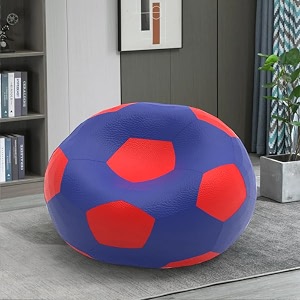biggie bean bag 3xl bean bag chair with beans filled-perfect for living roombedroomstudy-sale designregular-blue red-faux leather