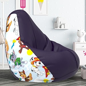 biggie bean bag 3xl bean bag chair with beans filled-perfect for living roombedroomstudy-sale designprinted - pwa ptrol -paw patrol-artwork 5 - indigo