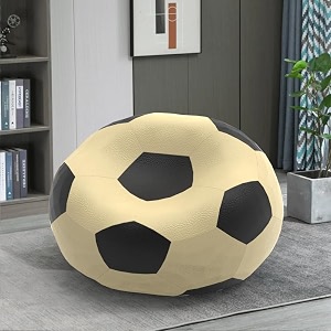 biggie bean bag 3xl bean bag chair with beans filled-perfect for living roombedroomstudy-sale designregular-cream black-faux leather