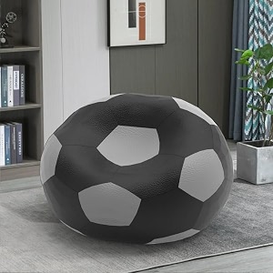 biggie bean bag 3xl bean bag chair with beans filled-perfect for living roombedroomstudy-sale designregular-black light-grey-faux leather