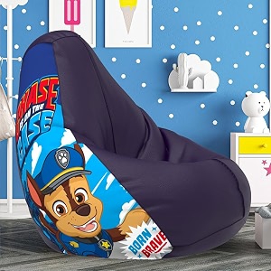 biggie bean bag 3xl bean bag chair with beans filled-perfect for living roombedroomstudy-sale designprinted - pwa ptrol -paw patrol-artwork 12 - indigo