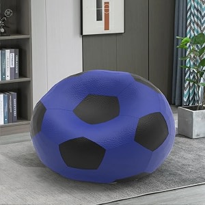biggie bean bag 3xl bean bag chair with beans filled-perfect for living roombedroomstudy-sale designregular-blue black-faux leather