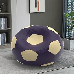 biggie bean bag 3xl bean bag chair with beans filled-perfect for living roombedroomstudy-sale designregular-indigo cream-faux leather