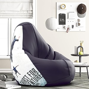 biggie bean bag 3xl bean bag chair with beans filled-perfect for living roombedroomstudy-sale designprinted - raodie -raodie-artwork 14 - indigo