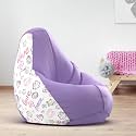 Biggie Bean Bag 3XL Bean Bag Chair with Beans Filled-Perfect for Living Room,Bedroom,Study-Sale Design(Printed - Luneyy Toons-Luneyy Toonslt-14-Lvndr)-Faux Leather