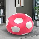 Biggie Bean Bag 3XL Bean Bag Chair with Beans Filled-Perfect for Living Room,Bedroom,Study-Sale Design(Regular-Pink White)-Faux Leather