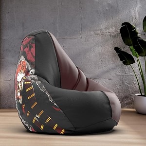 biggie bean bag 4xl bean bag chair with beans filled-perfect for living roombedroomstudy-sale designprinted - hrary poetter-hrary poetterhp-22-blk mrn