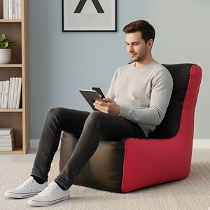 biggie bean bag 4xl bean bag chair with beans filled-perfect for living roombedroomstudy-sale designregular-black pink-faux leather