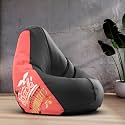 Biggie Bean Bag 4XL Bean Bag Chair with Beans Filled-Perfect for Living Room,Bedroom,Study-Sale Design(Printed - Hrary Poetter-Hrary Poetterhp-20-Blk)-Faux Leather