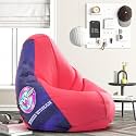 Biggie Bean Bag 4XL Bean Bag Chair with Beans Filled-Perfect for Living Room,Bedroom,Study-Sale Design(Printed - Wondr Woman-Wondr Womanww-7-Pnk)-Faux Leather