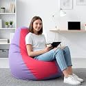 Biggie Bean Bag 4XL Bean Bag Chair with Beans Filled-Perfect for Living Room,Bedroom,Study-Sale Design(Regular-Lavender Pink)-Faux Leather