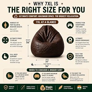 Biggie Bean Bag 7XL Bean Bag Chair
