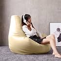 Biggie Bean Bag with Beans Filled 6XL Bean Bag Biggie Originals, True Size - Official : Blissful Bounce Range (Color : Cream)