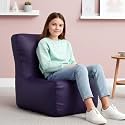 Biggie Bean Bag Kids Bean Bag Chair with Beans Filled-Perfect for Living Room,Bedroom,Study-Sale Design(Regular-Indigo)-Faux Leather