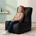 Biggie Bean Bag Kids Bean Bag Chair with Beans Filled-Perfect for Living Room,Bedroom,Study-Sale Design(Regular-Black)-Faux Leather