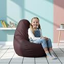 Biggie Bean Bag Kids Bean Bag Chair with Beans Filled-Perfect for Living Room,Bedroom,Study-Sale Design(Regular-Maroon)-Faux Leather