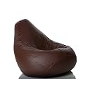 Comfy Bean Bags Jumbo Bean Bag Filled with Beans Filler (Brown)