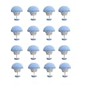 Bed Sheet Clips Duvet Cover Holding Clips Non-Slip Cover Fixator Comforter Quilt Holder with One-Key Unlock for Blanket Bed Sheet Curtain Socks Mattress (16, Blue)