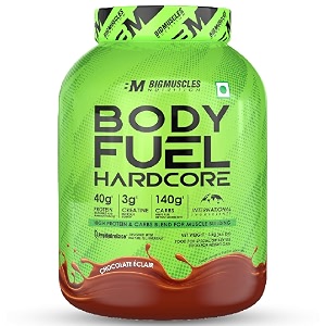 bigmuscles nutrition-body fuel hardcore 6 lbs malt chocolate flavour