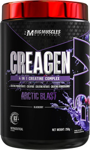 bigmuscles nutrition creagen  4in1 creatine monohydrate creapure creatine nitrate creatine hcl creatine 250 g arctic blast