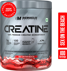 bigmuscles nutrition creatine monohydrate 100 servings  lab tested  muscle building  recovery creatine