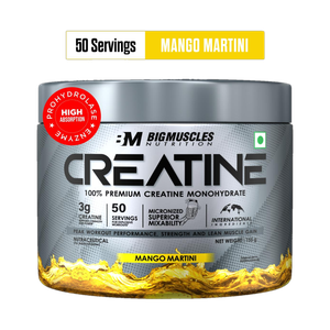 bigmuscles nutrition creatine monohydrate 50 servings  supports lean muscle building  recovery creatine