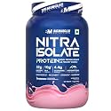 Bigmuscles Nutrition Nitra Isolate [1kg, Strawberry] | 32g Protein | 10g EAA | Whey Protein with ProHydrolase Enzyme Tech. For Faster Absorption | Improved Strength, Faster Recovery &amp; Muscle Building