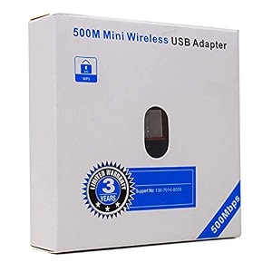 bigplayer 500mbps mini wireless network usb wifi dongle with wps support compact internet interface device for pc laptop black