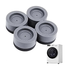 bigplayer washer dryer anti vibration pads with suction cup feet fridge washing machine leveling feet anti walk pads shock absorber furniture lifting base