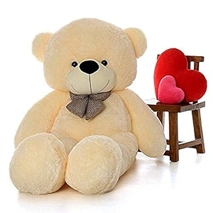 bigstep cream 5 feet soft teddy bear for girls soft toy birthday gift