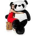Bigstep 5 Feet Panda Soft Toy Teddy Bear Skin Friendly Teddy Bear for Girls, Soft Toys for Kids, Wife, Girlfriend, Husband, Gift Items Toy (5 feet, Black)