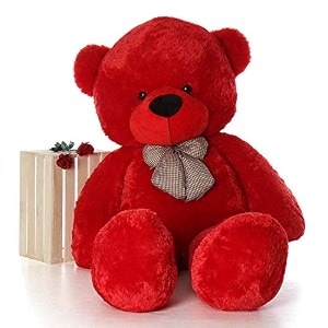 bigstep 5 feet red soft toy teddy bear skin friendly ultra soft teddy bear for girls soft toys for kids birthday gift for girls wife girlfriend husband gift items toy 5 feet red