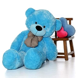bigstep 6 feet blue soft toy teddy bear skin friendly ultra soft teddy bear for girls soft toys for kids birthday gift for girls wife girlfriend husband gift items toy 6 feet blue