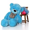 Bigstep 6 Feet Blue Soft Toy Teddy Bear Skin Friendly Ultra Soft Teddy Bear for Girls, Soft Toys for Kids, Birthday Gift for Girls, Wife, Girlfriend, Husband, Gift Items Toy (6 feet, Blue)
