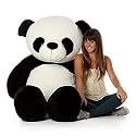 Bigstep 7 Feet Panda Teddy Bear Skin Friendly Ultra Soft Teddy Bear for Girls, for Kids, Birthday Gift for Girls, Wife, Girlfriend, Gift Items Toy (7 feet, Black)