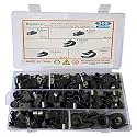 Bigtrans 305 Pcs Nylon Plastic R-Type Wire Clips 1/4" 5/16" 3/8" 1/2" 3/4" Clamps Fasteners Assortment for Cable Conduit -5 Size -White