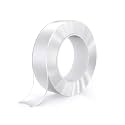 BigVision 3 Meter Multipurpose Double Sided Tape for Wall Adhesive Silicone Tape, Heavy Duty, Heat Resistant, Removable, Washable, Reusable Anti-Slip Gel Nano Grip Tape (Set of 9)