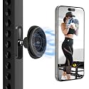 BIJASANI Dual Magnet Phone Holder for Gym [New 2026 Upgraded] – Heavy Duty Military Grade Super Strong N55 Magnets | Mount for iPhone &amp; Android, Treadmill, Squat Rack | 360° Rotation, All-Metal Body