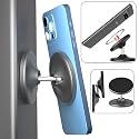 BIJASANI New Heavy Duty 2024 Dual Magnetic 360 Degree Mobile Holder for Gym, Magsafe Compatible with Super Strong N52 Magnets, Best Gift for Gym Lovers, Universal Mini Slim (Heavy_Duty_Gym_Holder)
