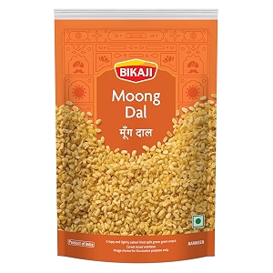 bikaji moong dal - salty golden beads  400g pack  mug dal  paasi paruppu  addictive crunch  fully automated preparation  extraordinary taste amp feeling
