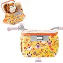 Bike Basket Kids,Bicycle Basket Front,Waterproof Fabric Handlebar Bag with Shoulder Strap, Fit Most Toddlers Bike or Scooter, Bike Accessories for Boys, Girls.