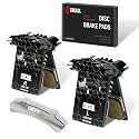 Bike Brake Pads Resin Metal for Shimano L05A L05a-rf Wide Type Flat Mount Calipers with Cooling Fin,30mm Friction Lining 42mm Backplate,Fits Fits XTR, XT, SLX, Deore, Alfine and CUES Series.