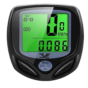 bike computer wireless waterproof cycling computer automatic wake-up multifunctions bicycle speedometer odometer backlight lcd display-tracking distance avs speed time